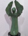 Imagen de Ángel   Bronce color verde