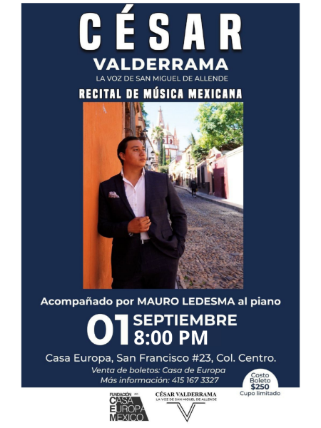 Imagen de Cesar Valderrama; “La Voz de San Miguel de Allende”