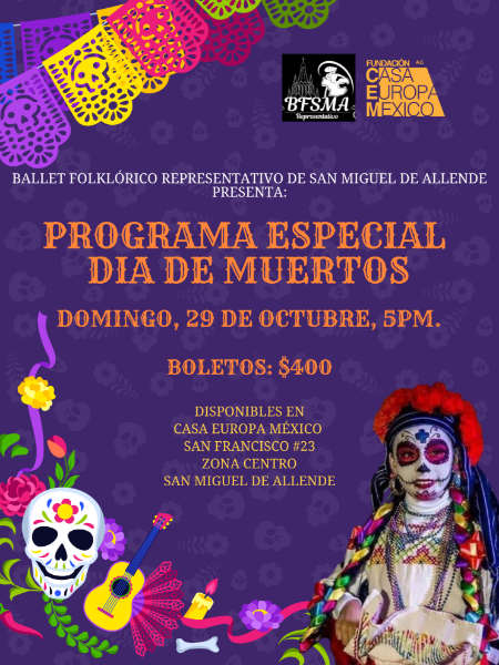 Imagen de Programa Especial del Día de Muertos por el Ballet Folclórico Representativo de SMA