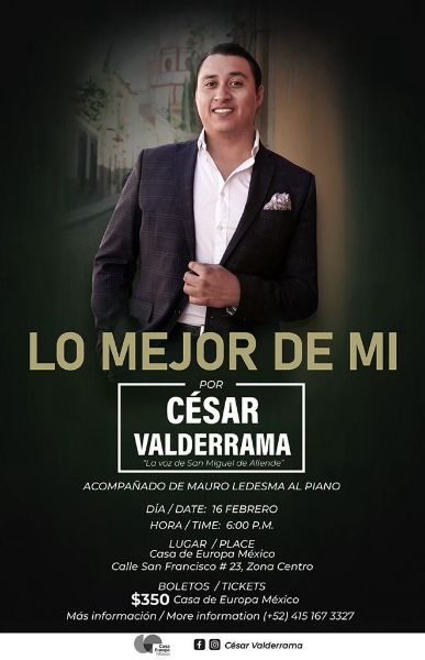 Imagen de Cesar Valderrama: Lo Mejor de Mí