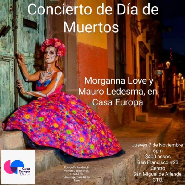 Imagen de Concierto de Día de Muertos con  Morganna Love y  Mauro Ledesma