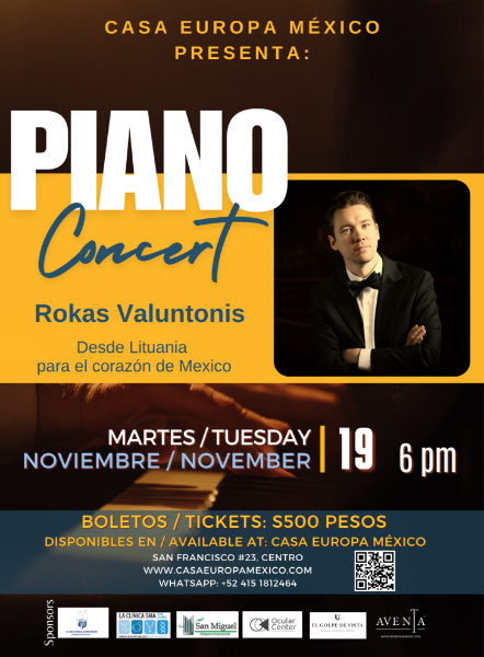 Imagen de 🎹 Concierto de Piano con Rokas Valuntonis 🎹