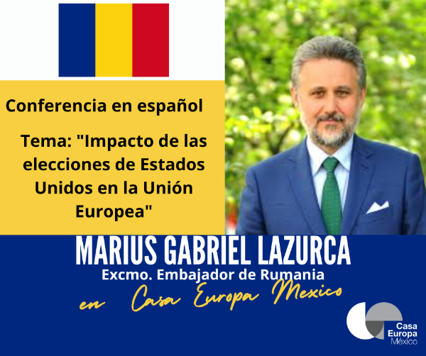 Imagen de Tema: "Impacto de las elecciones de Estados Unidos en la Unión Europea" por Marius Gabriel Lazurca, Embajador de Rumania