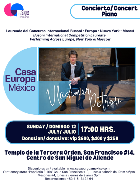 Imagen de 🎹 ¡Un prodigio mundial en San Miguel! Vladimir Petrov en concierto