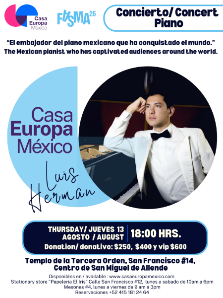 Imagen de Luis Herman presenta "Paisajes en Claroscuro": Un viaje al impresionismo de Debussy en FASMA 2026