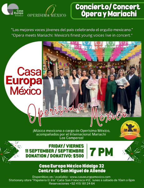Imagen de  Ópera & Mariachi: Una noche patriótica inolvidable en Casa Europa México